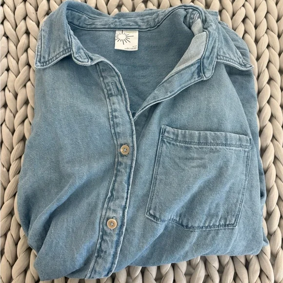 Aerie Light Blue Denim Jacket - Picture 1 of 3